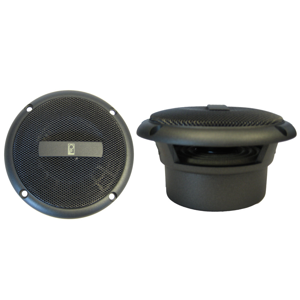 Poly-Planar MA-3013 3" 60 Watt Round Component Speakers - Gray OutdoorUp