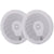 Poly-Planar MA-8506 6" 200 Watt Titanium Series Speakers - White OutdoorUp