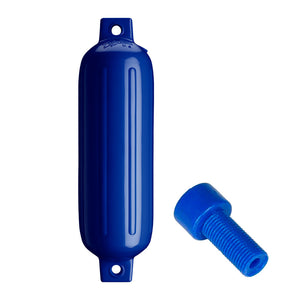 Polyform G-3 Twin Eye Fender 5.5" x 19" - Cobalt Blue w/Adapter OutdoorUp