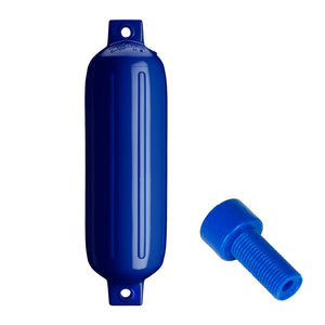 Polyform G-4 Twin Eye Fender 6.5" x 22" - Cobalt Blue w/Adapter OutdoorUp