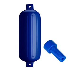 Polyform G-6 Twin Eye Fender 11" x 30" - Cobalt Blue w/Adapter OutdoorUp