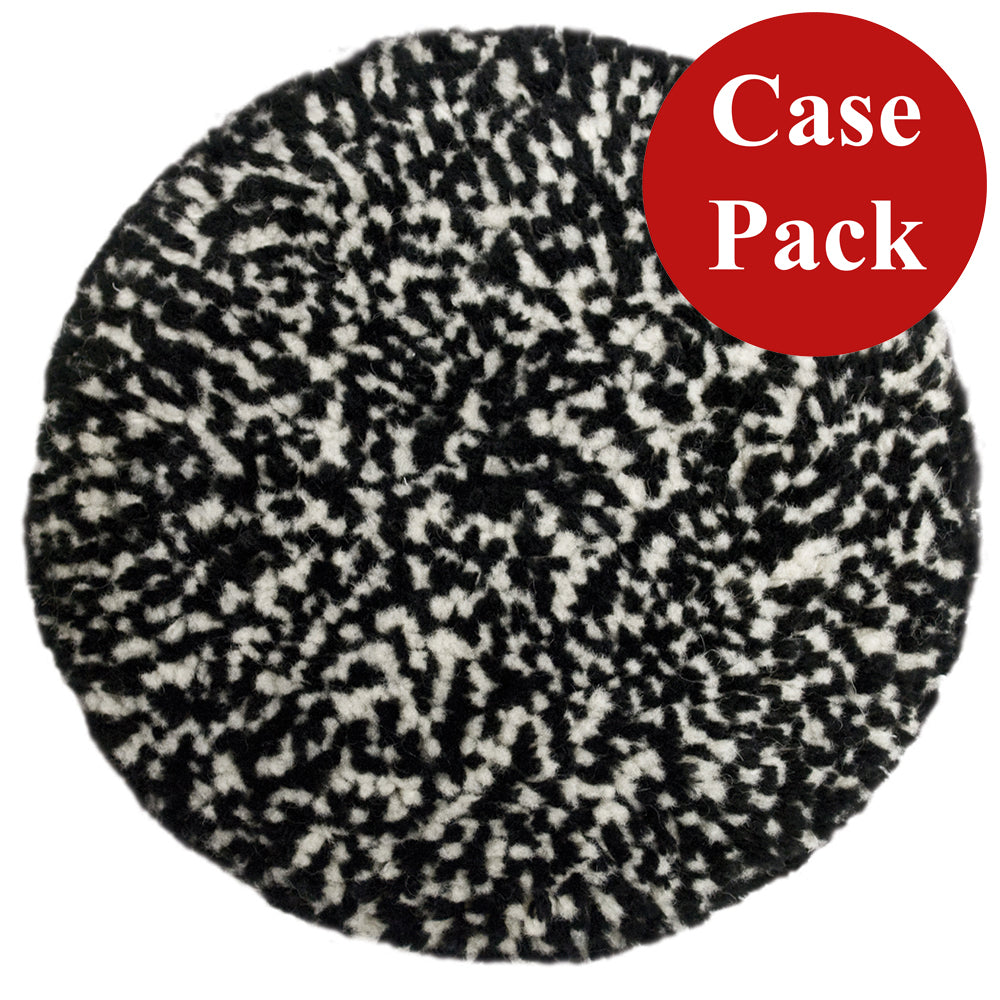 Presta Wool Compounding Pad - Black  White Heavy Cut - *Case of 12* OutdoorUp