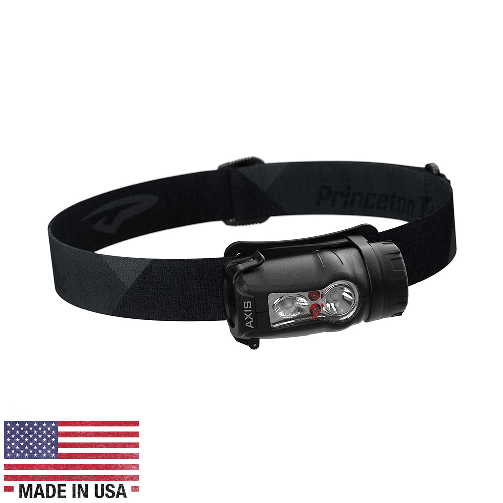Princeton Tec Axis Rechargeable LED HeadLamp - Black/Grey OutdoorUp