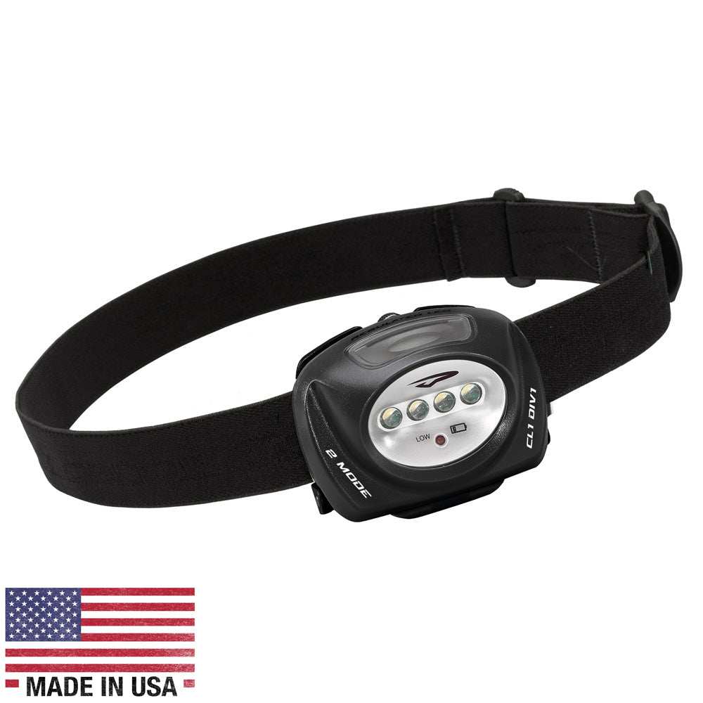 Princeton Tec QUAD II Intrinsically Safe LED Headlamp - Black OutdoorUp