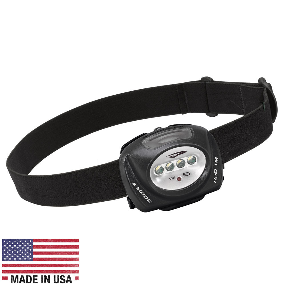 Princeton Tec QUAD Industrial Headlamp - Black OutdoorUp