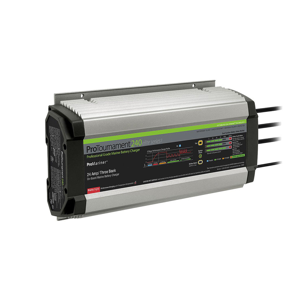 ProMariner ProTournament 240 Elite Series3 3-Bank On-Board Marine Battery Charger OutdoorUp