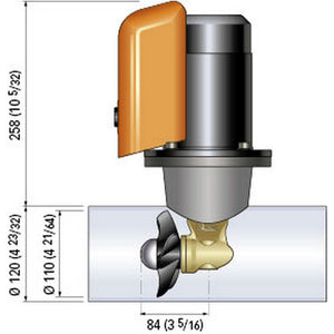 Quick Bow Thruster BTQ 110-25 25KGF - 12V - D110 - 1.3kW OutdoorUp