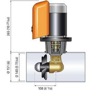 Quick Bow Thruster BTQ 140-30 30KGF - 12V - D140 - 1.5kW OutdoorUp