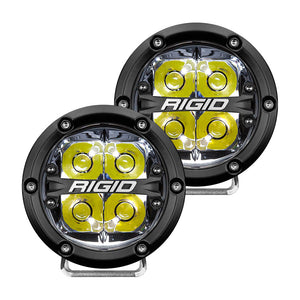 RIGID Industries 360-Series 4" LED Off-Road Spot Beam w/White Backlight - Black Housing OutdoorUp