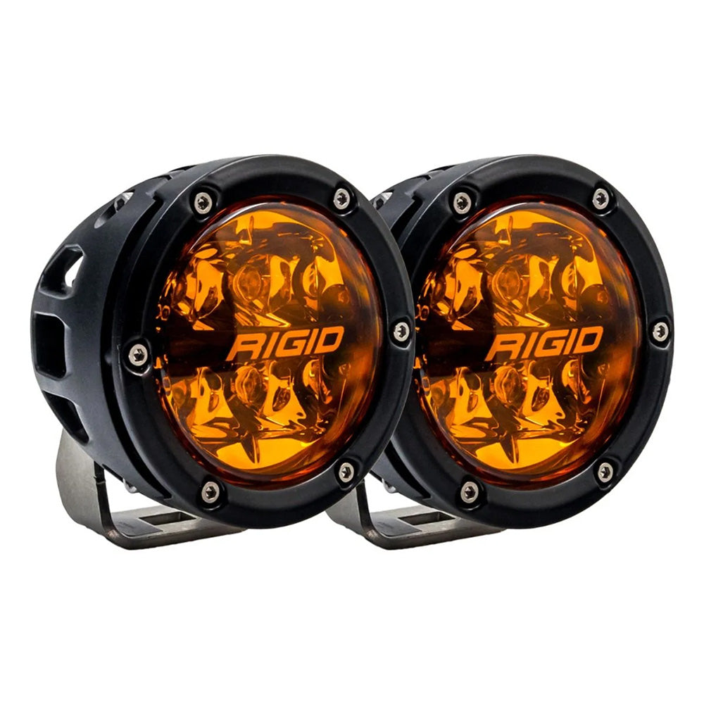RIGID Industries 360 Series 4" Spot w/Amber Pro Lens - Pair OutdoorUp