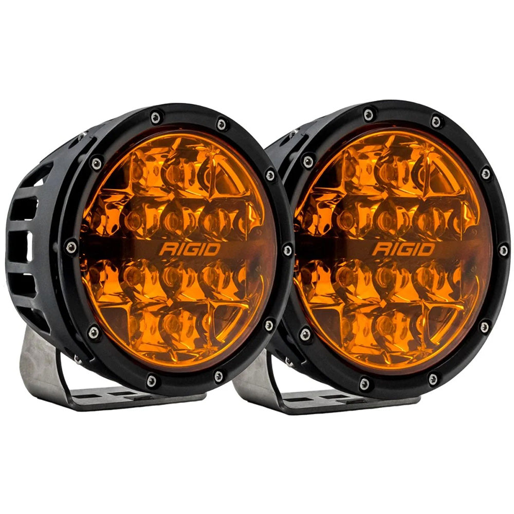 RIGID Industries 360 Series 6" Spot w/Amber Pro Lens - Pair OutdoorUp