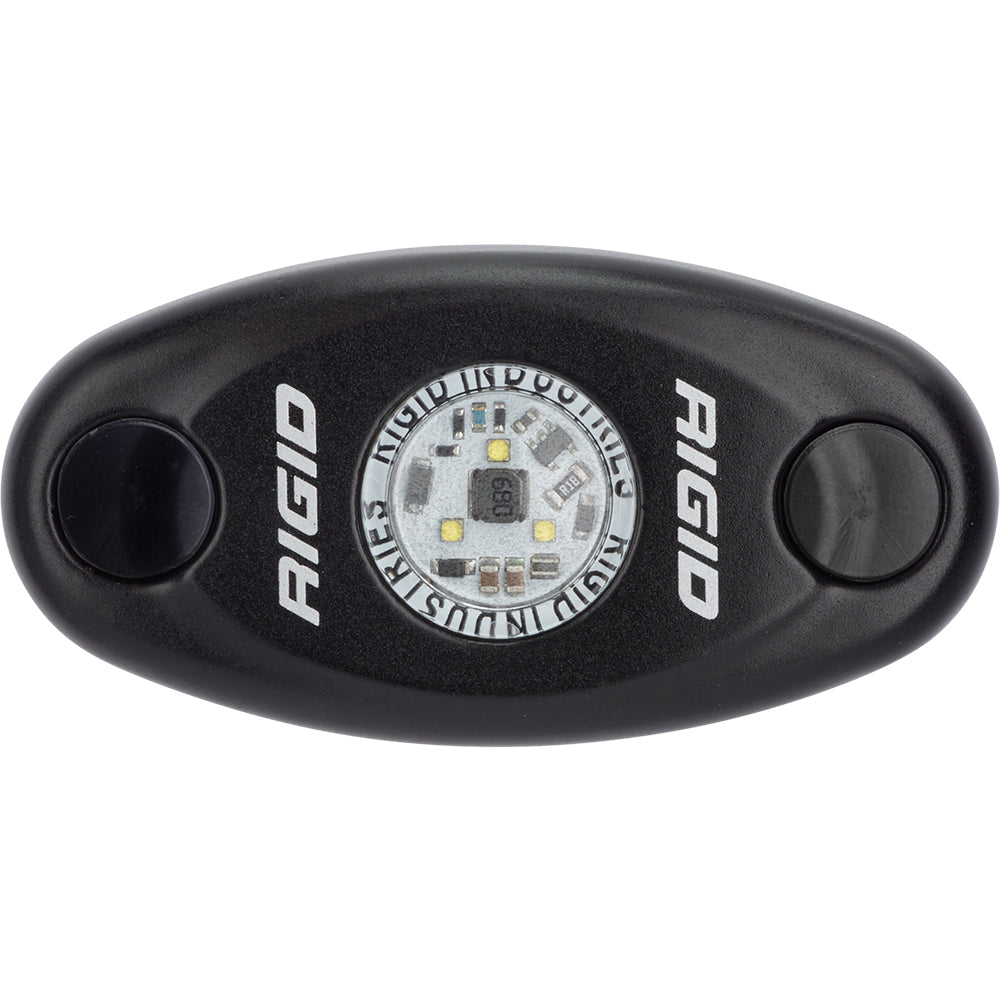 RIGID Industries A-Series Black Low Power LED Light - Single - Amber OutdoorUp