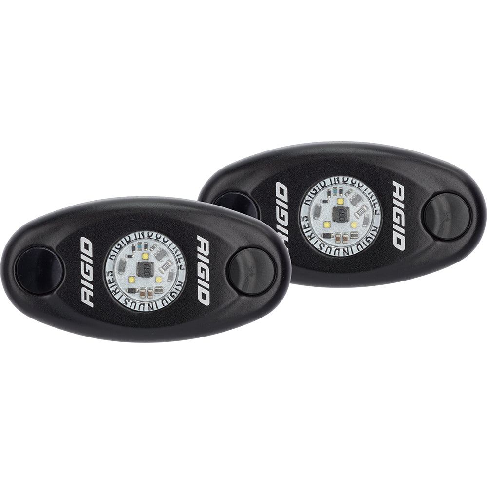 RIGID Industries A-Series Low Power Black Housing/White Light - Pair OutdoorUp