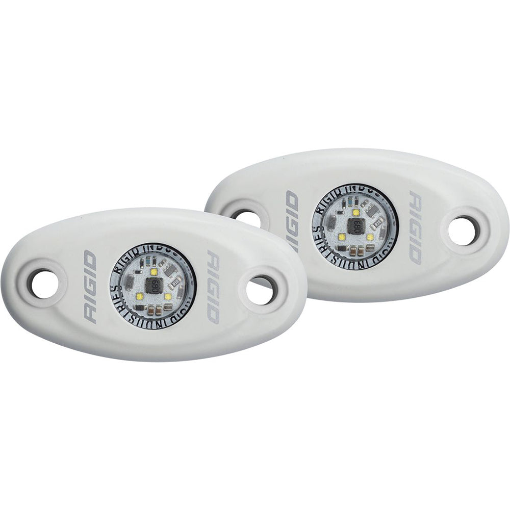 RIGID Industries A-Series White Low Power LED Light Pair - Cool White OutdoorUp