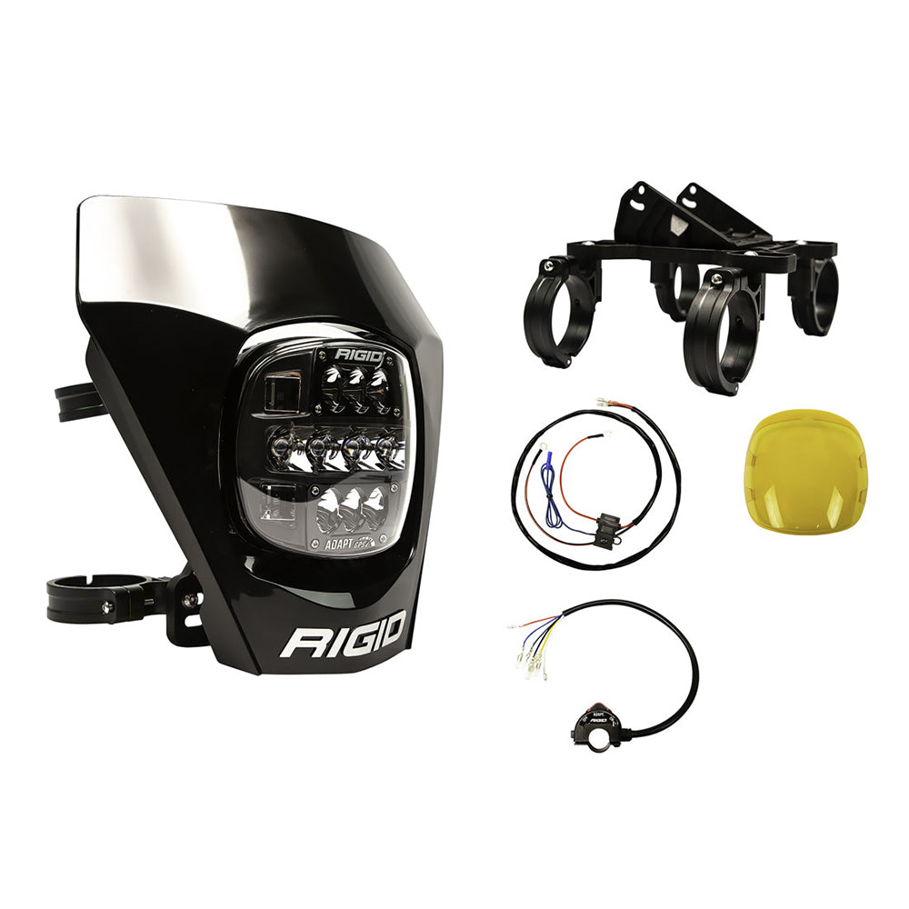 RIGID Industries Adapt XE Extreme Enduro LED Moto Kit - Black OutdoorUp