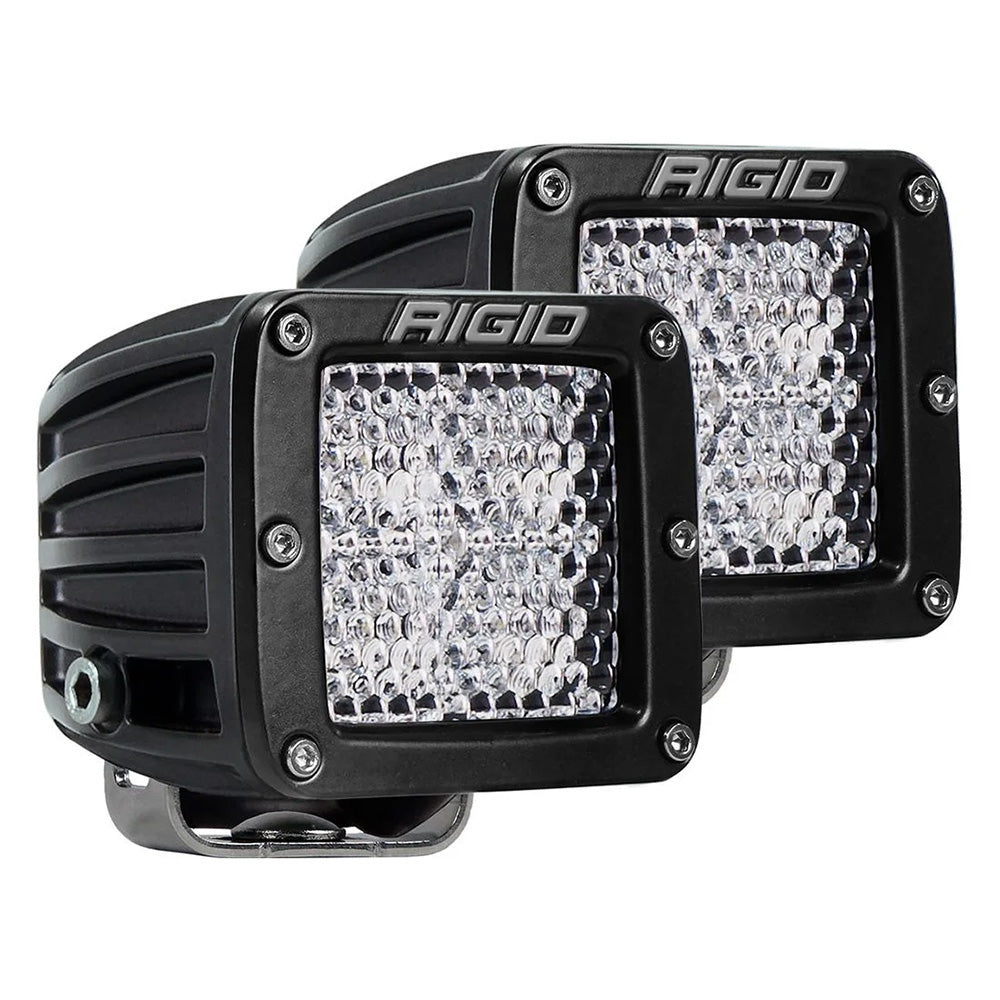 RIGID Industries D-Series PRO Flood Diffused Surface Mount Black Light - Pair OutdoorUp