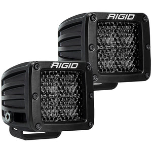 RIGID Industries D-Series Pro Spot Diffused Midnight Surface Mount - Pair OutdoorUp