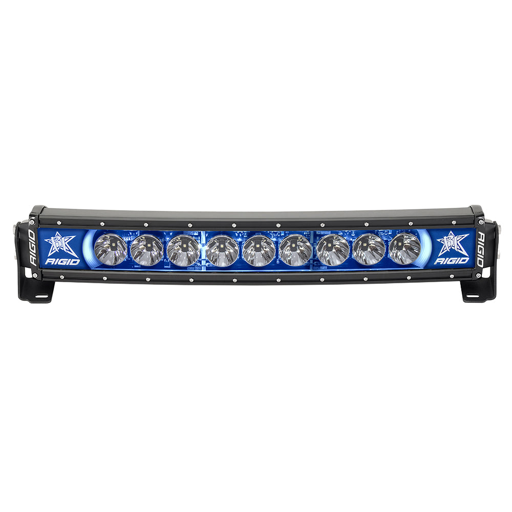 RIGID Industries Radiance+ 20" Curved Blue Backlight Black Housing OutdoorUp