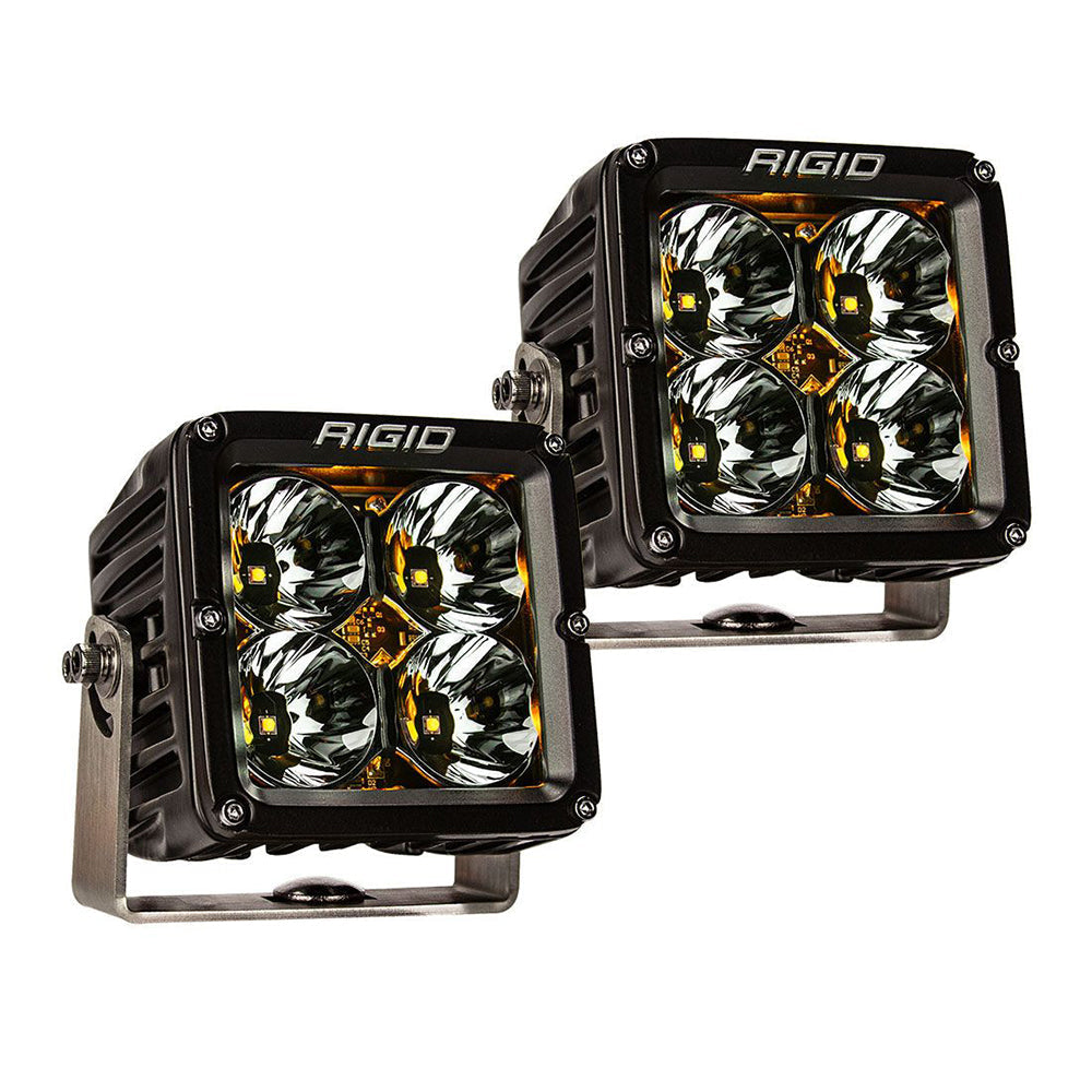 RIGID Industries Radiance Pod XL - Black Case w/Amber Backlight - Pair OutdoorUp