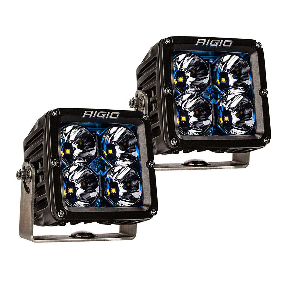 RIGID Industries Radiance Pod XL - Black Case w/Blue Backlight - Pair OutdoorUp