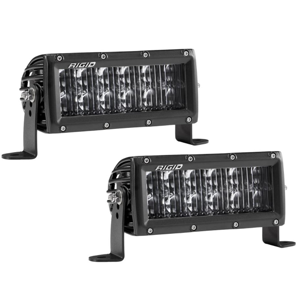 RIGID Industries SAE Compliant E-Series 6" Light Bar - Pair - Black OutdoorUp