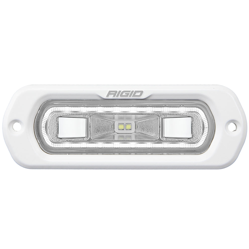 RIGID Industries SR-L Series Marine Spreader Light - White Flush Mount - White Light w/White Halo OutdoorUp