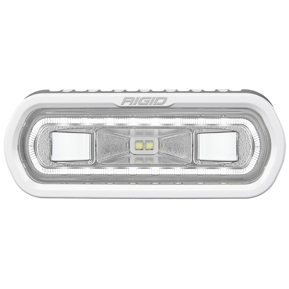 RIGID Industries SR-L Series Marine Spreader Light - White Surface Mount - White Light w/White Halo OutdoorUp