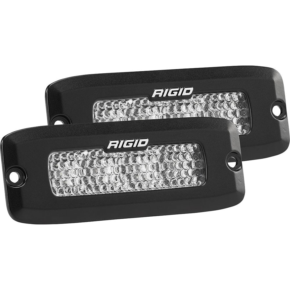 RIGID Industries SR-Q Series PRO Spot Diffused LED - Flush Mount - Pair - Black OutdoorUp