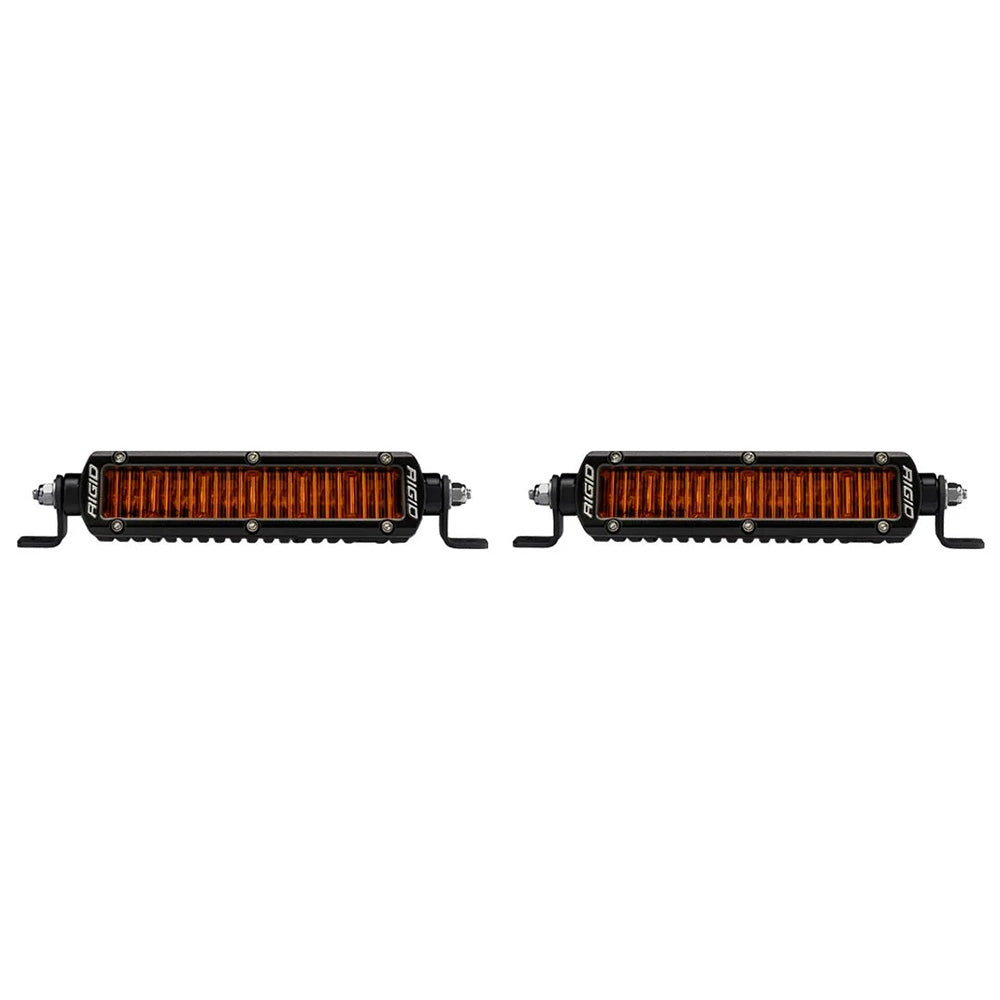 RIGID Industries SR Series SAE 6" w/Amber Pro Lens - Pair OutdoorUp