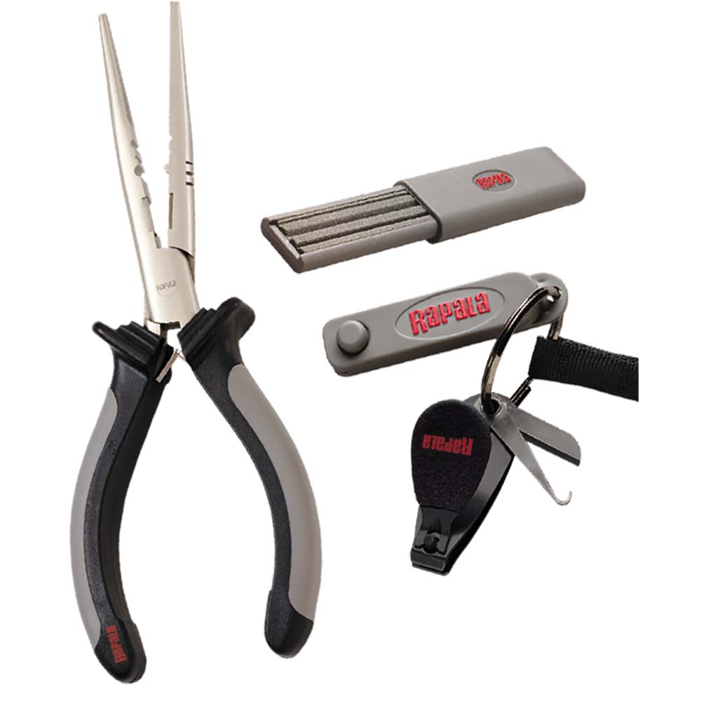 Rapala Combo Pack - Pliers, Clipper, Punch  Sharpener OutdoorUp