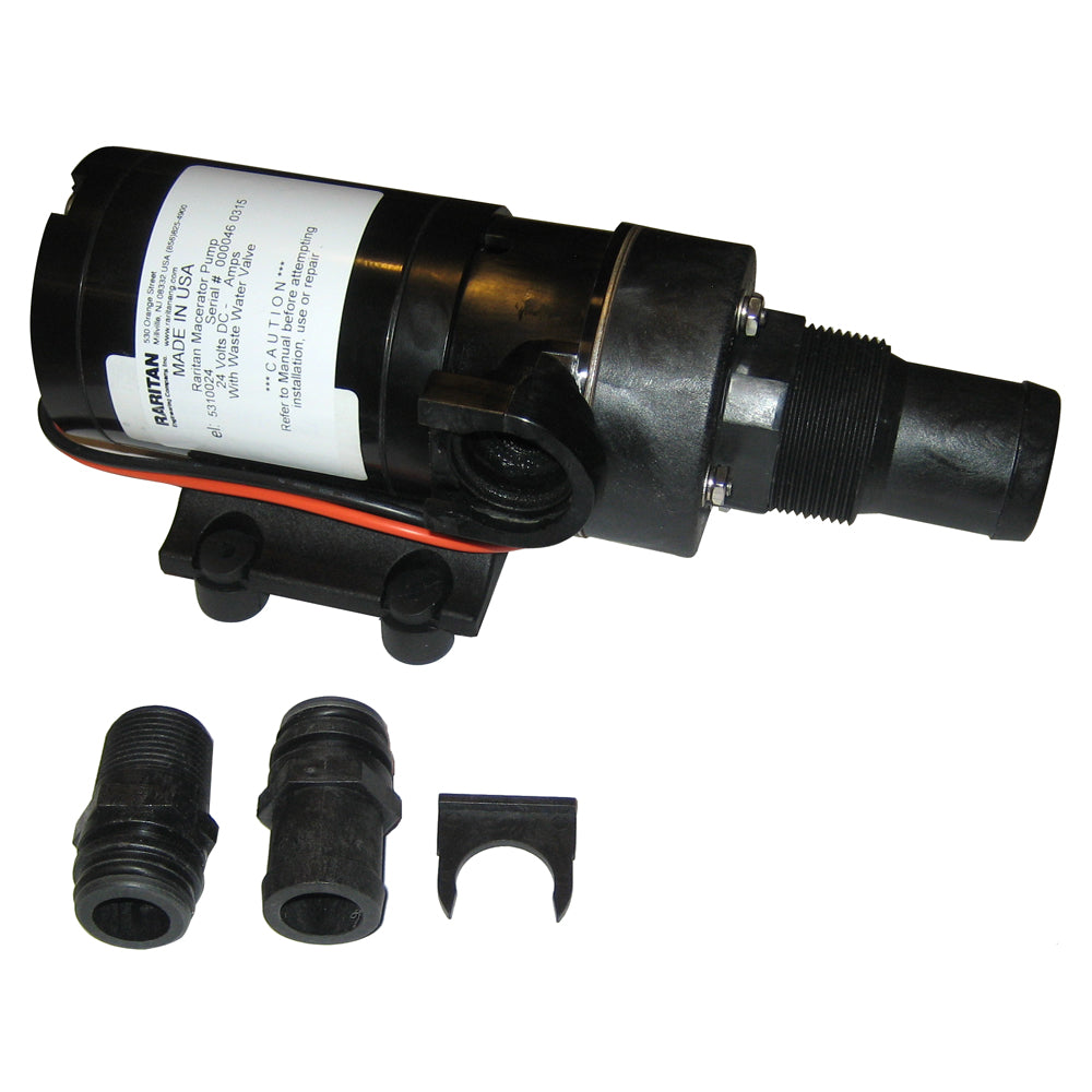 Raritan Macerator Pump - 24v w/Barb Adapter OutdoorUp