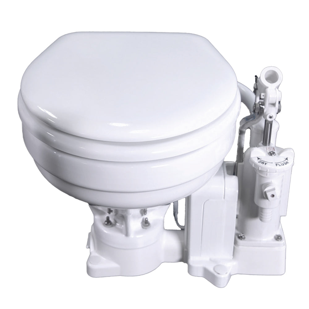 Raritan PH PowerFlush Electric/Manual Toilet - Marine Size - 12v - White OutdoorUp
