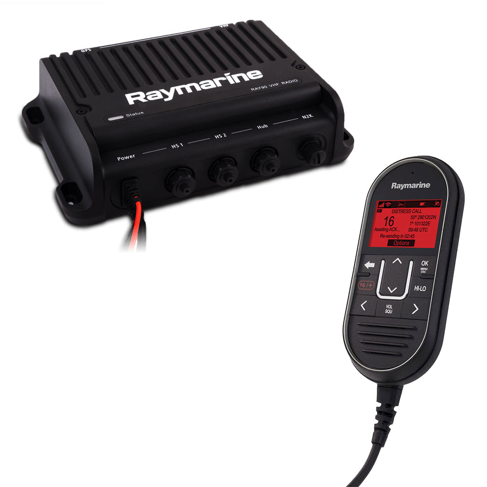 Raymarine Ray90 Modular Dual-Station VHF Black Box Radio System OutdoorUp