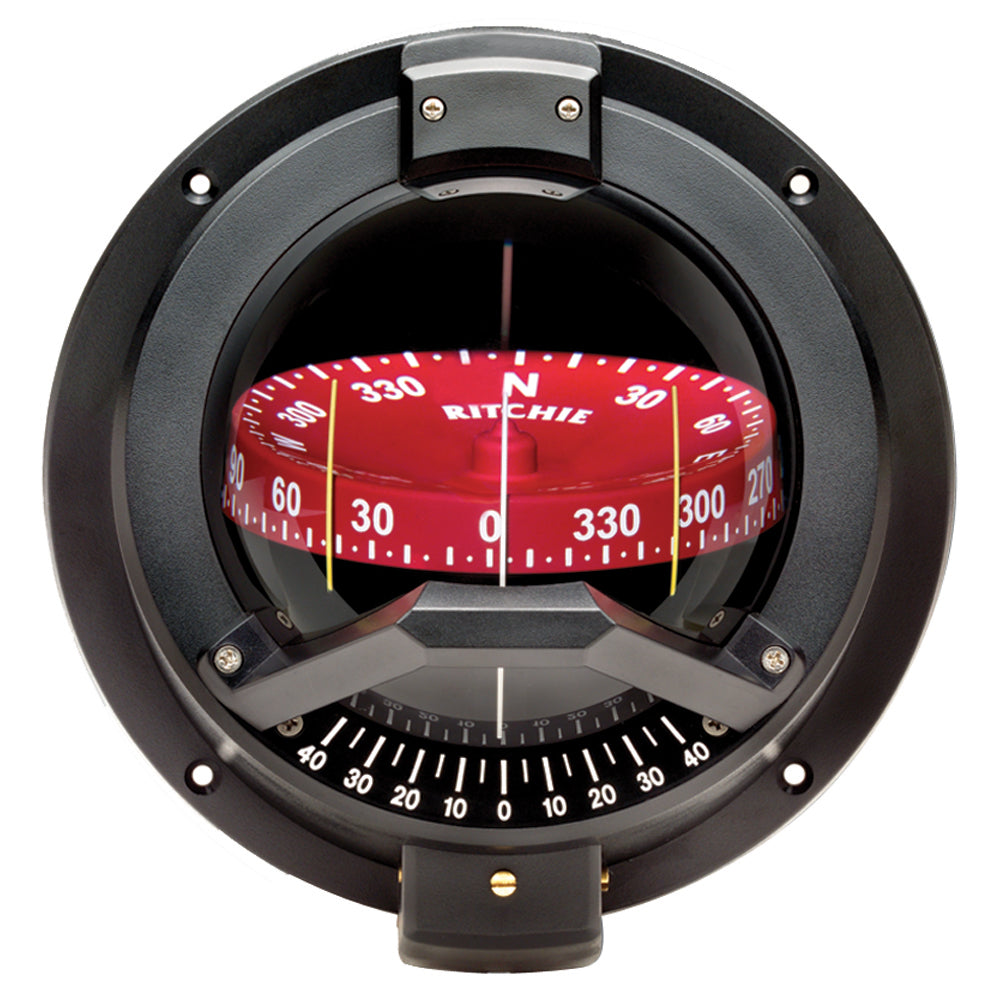 Ritchie BN-202 Navigator Compass - Bulkhead Mount - Black OutdoorUp