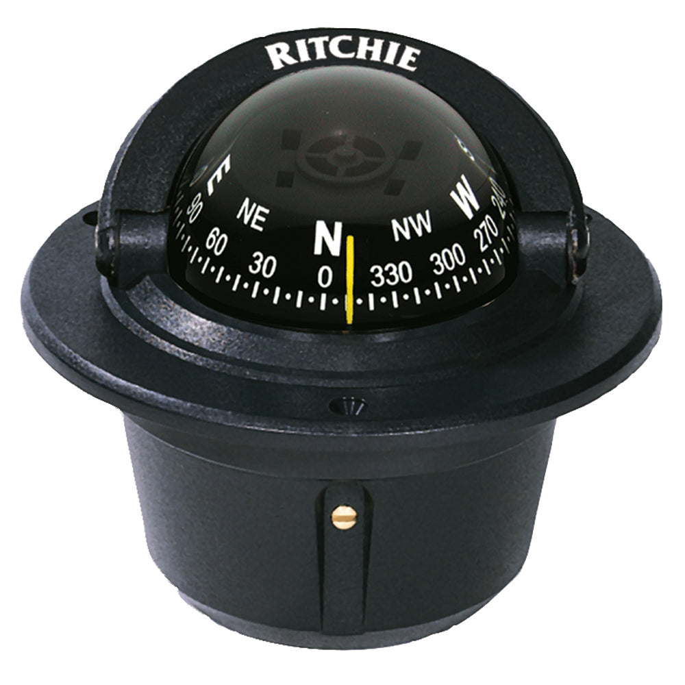 Ritchie F-50 Explorer Compass - Flush Mount - Black OutdoorUp