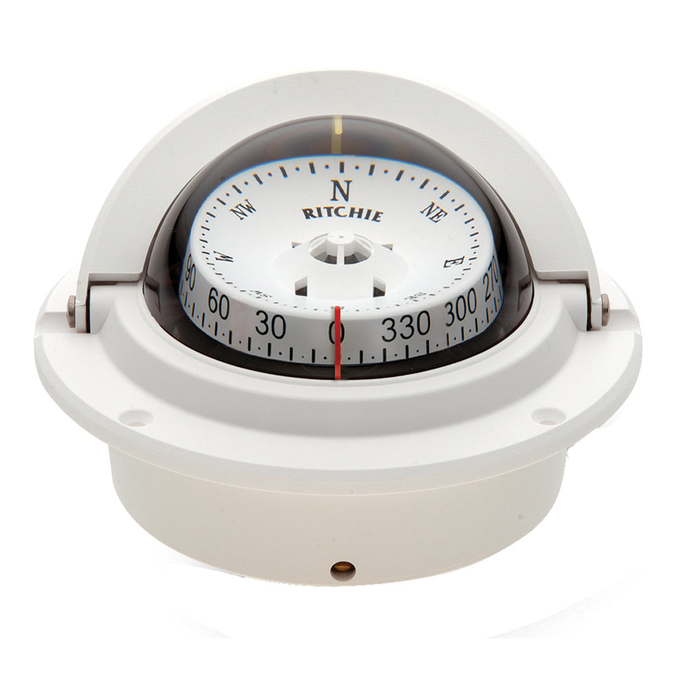 Ritchie F-83W Voyager Compass - Flush Mount - White OutdoorUp