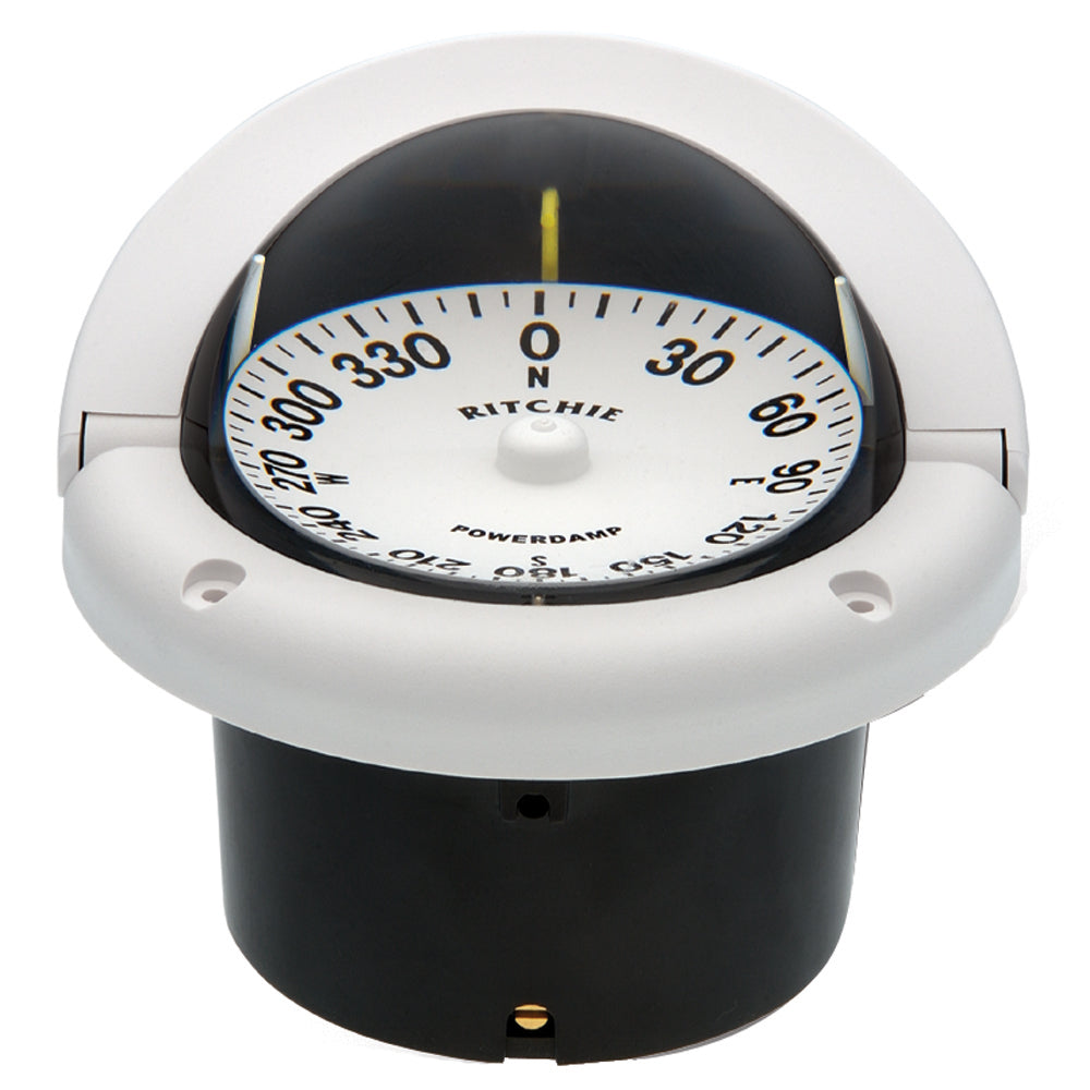 Ritchie HF-742W Helmsman Compass - Flush Mount - White OutdoorUp