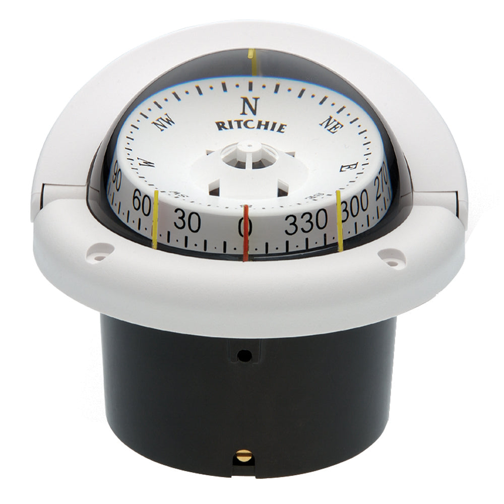 Ritchie HF-743W Helmsman Compass - Flush Mount - White OutdoorUp