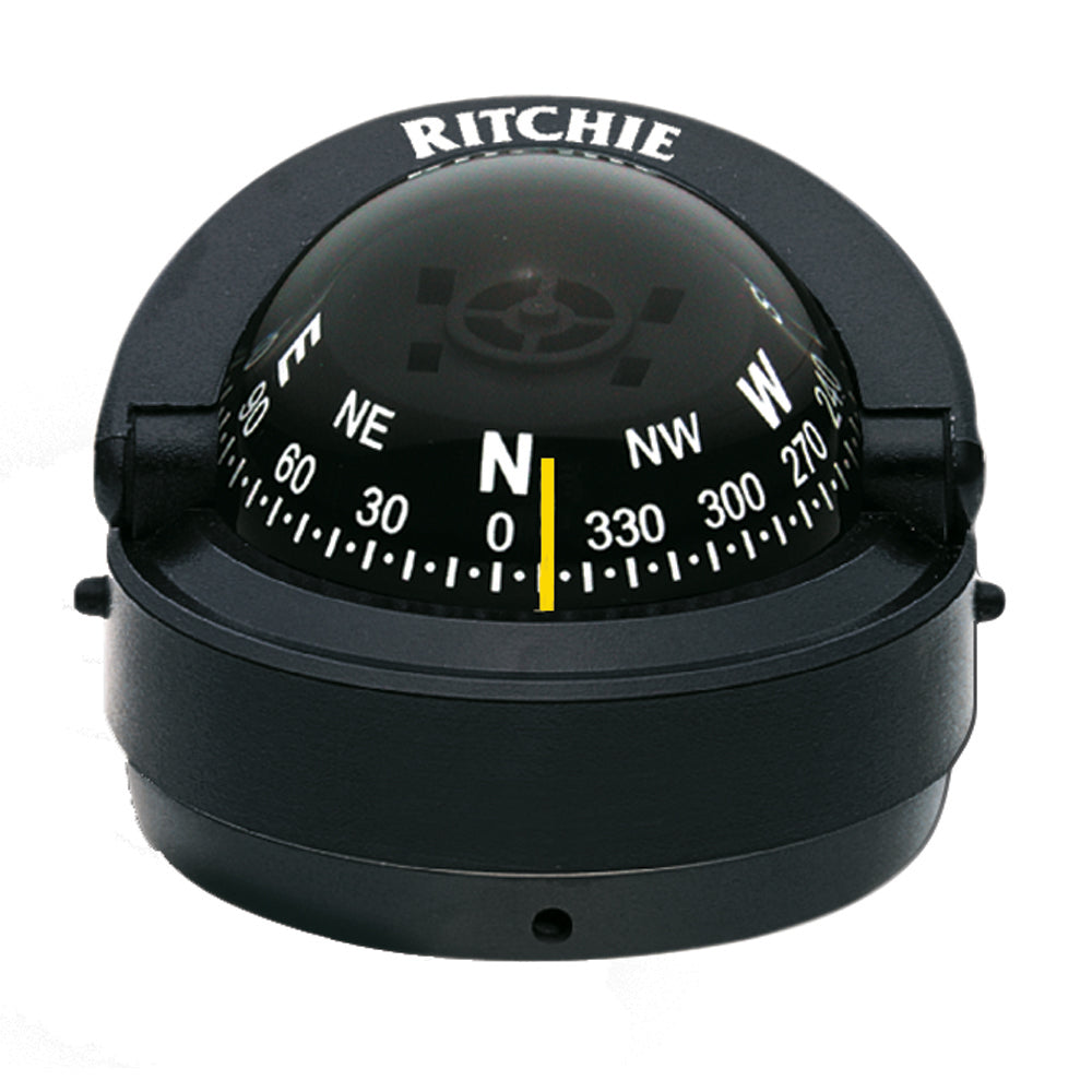 Ritchie S-53 Explorer Compass - Surface Mount - Black OutdoorUp