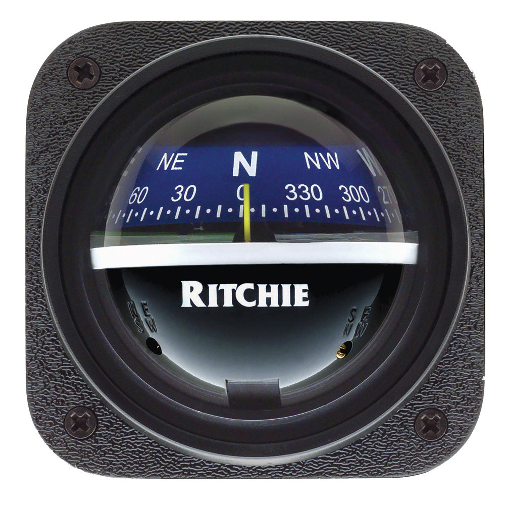 Ritchie V-537B Explorer Compass - Bulkhead Mount - Blue Dial OutdoorUp