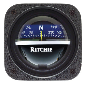 Ritchie V-537B Explorer Compass - Bulkhead Mount - Blue Dial OutdoorUp