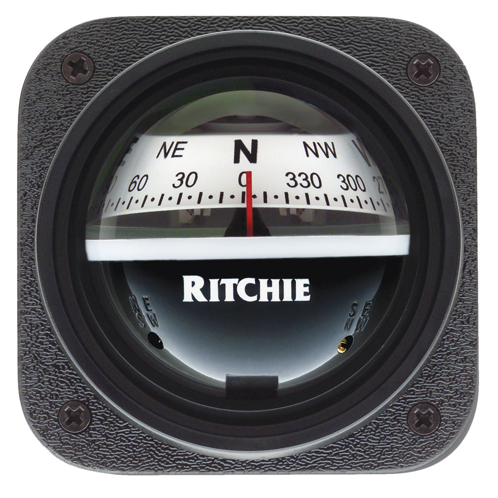 Ritchie V-537W Explorer Compass - Bulkhead Mount - White Dial OutdoorUp
