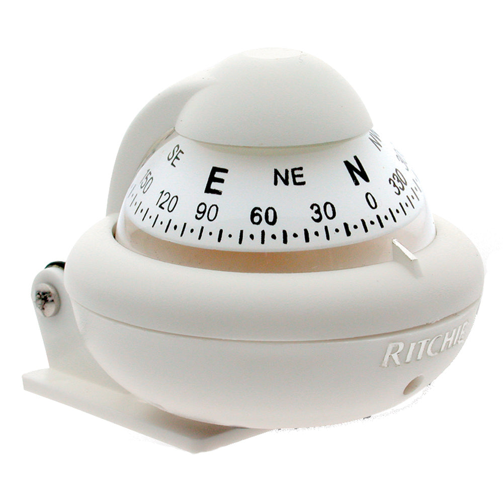 Ritchie X-10W-M RitchieSport Compass - Bracket Mount - White OutdoorUp