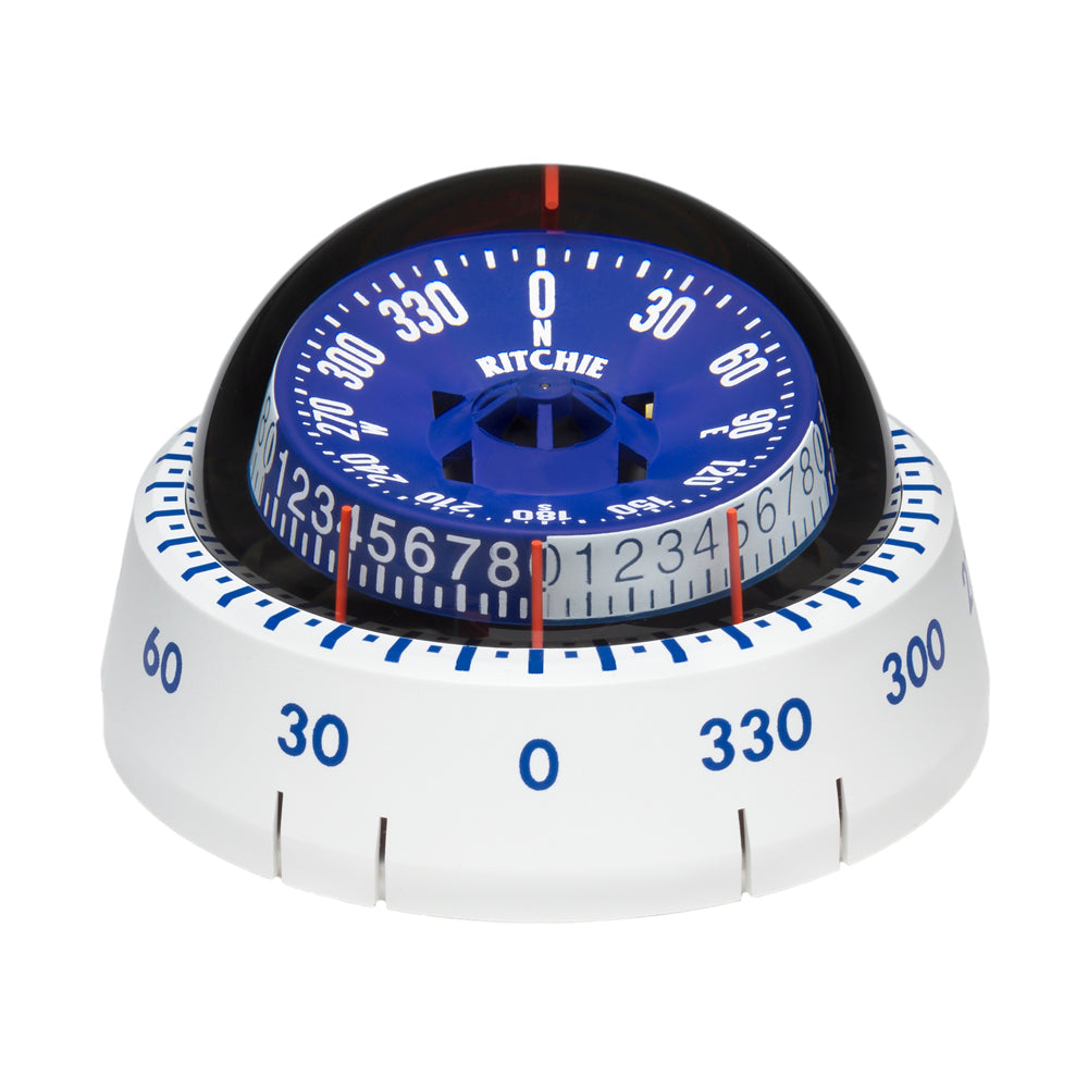 Ritchie XP-98W X-Port Tactician Compass - Surface Mount - White OutdoorUp