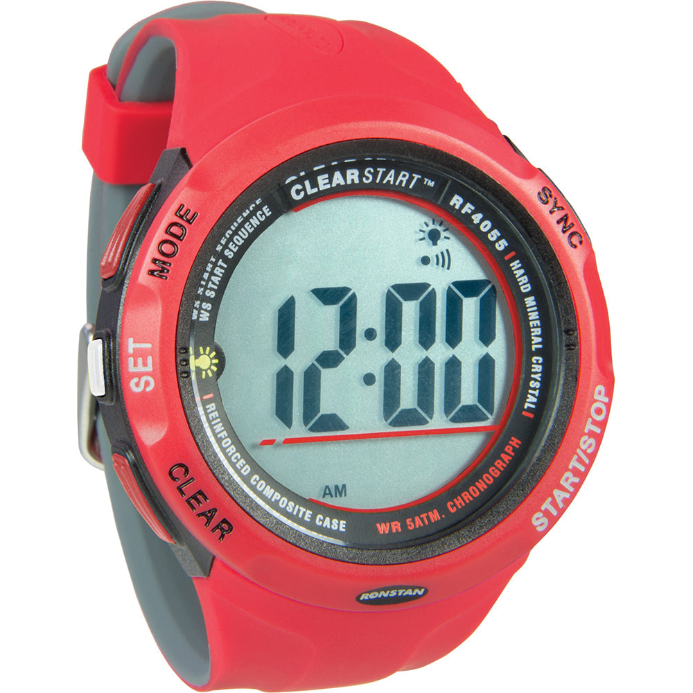 Ronstan RF4055 ClearStart 50mm Sailing Watch - Red/Grey OutdoorUp