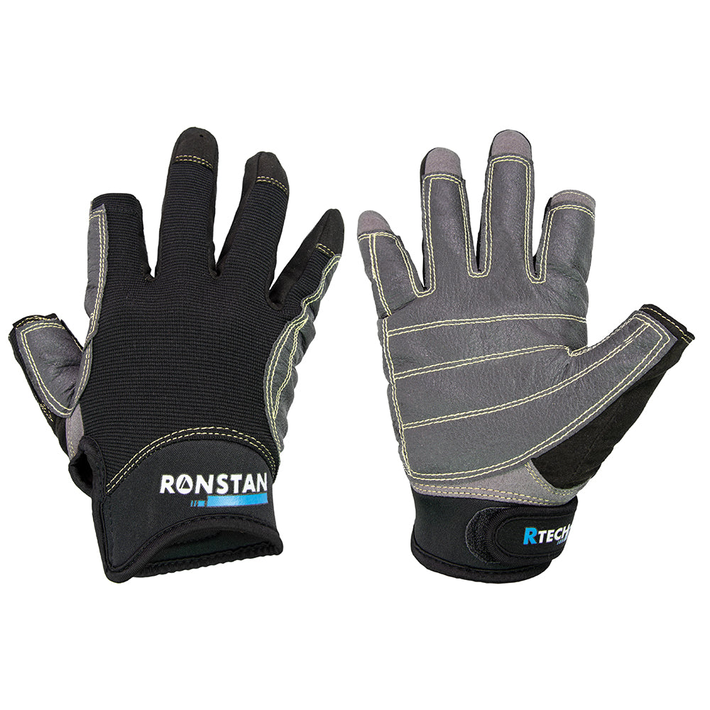 Ronstan Sticky Race Gloves - 3-Finger - Black - L OutdoorUp