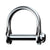 Ronstan Wide Dee Shackle - 1/8" Pin - 15/32"L x 11/32"W OutdoorUp