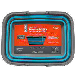 S.O.L. Survive Outdoors Longer Flat Pack Sink - 16L OutdoorUp