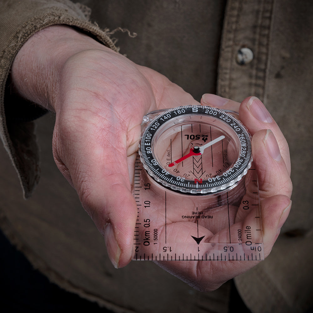 S.O.L. Survive Outdoors Longer Map Compass OutdoorUp