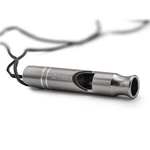 S.O.L. Survive Outdoors Longer Rescue Metal Whistle- 2 Pack OutdoorUp